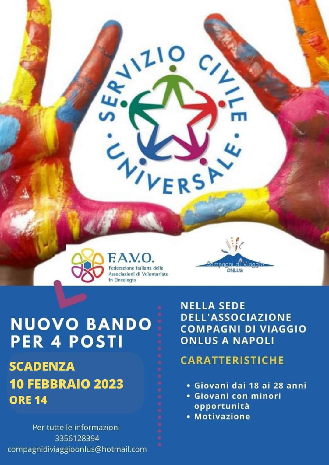 SERVIZIO CIVILE UNIVERSALE 2023
